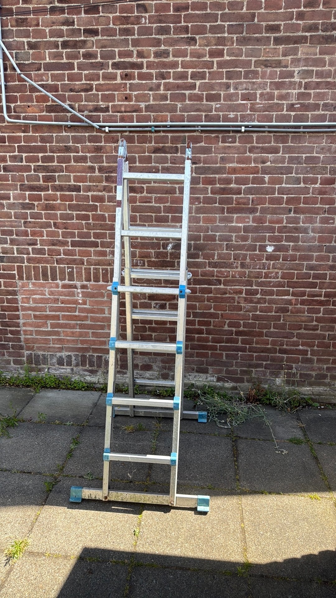 Gratis uitschuifbare ladder, Ophalen, Gebruikt