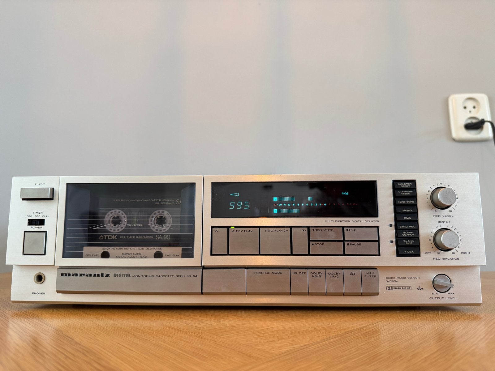Marantz Digital Monitoring Cassette Deck SD-64, Ophalen of Verzenden, Enkel, Marantz, Tiptoetsen