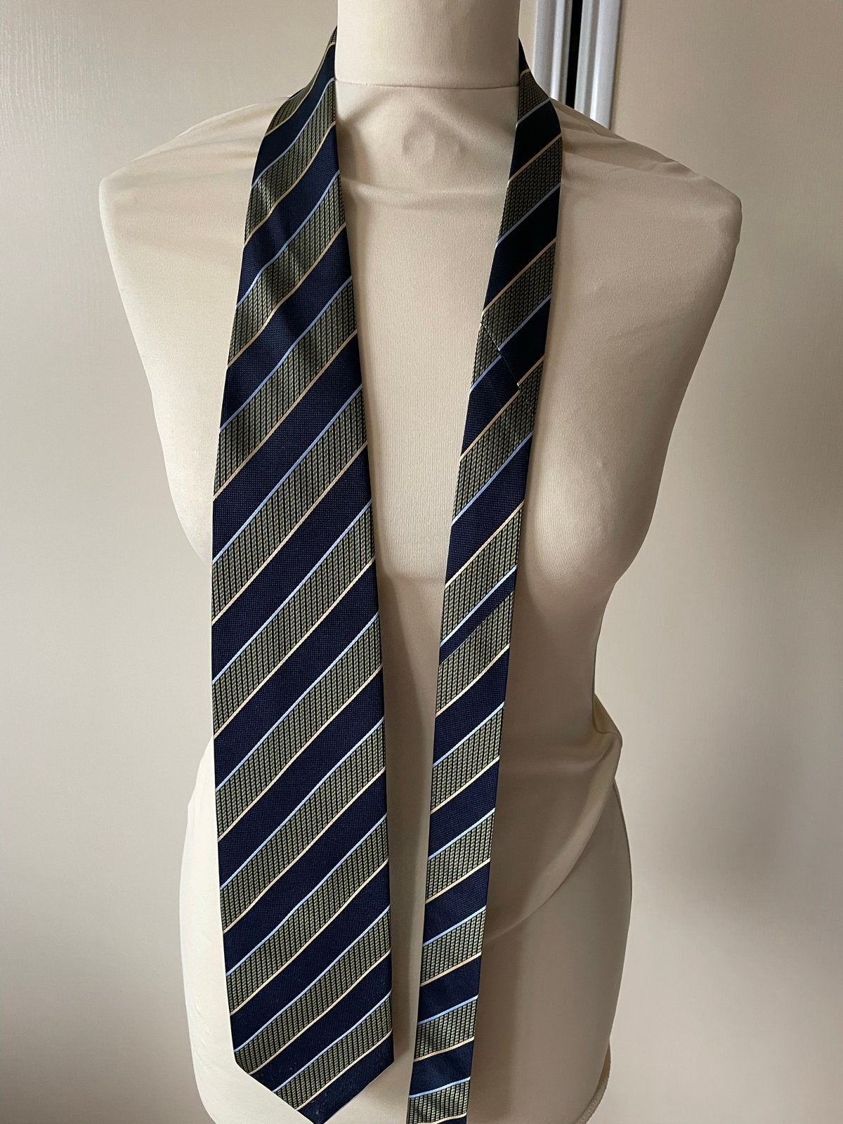 José Piscador gestreepte stropdas, Ophalen of Verzenden, Gedragen, Blauw, Met patroon