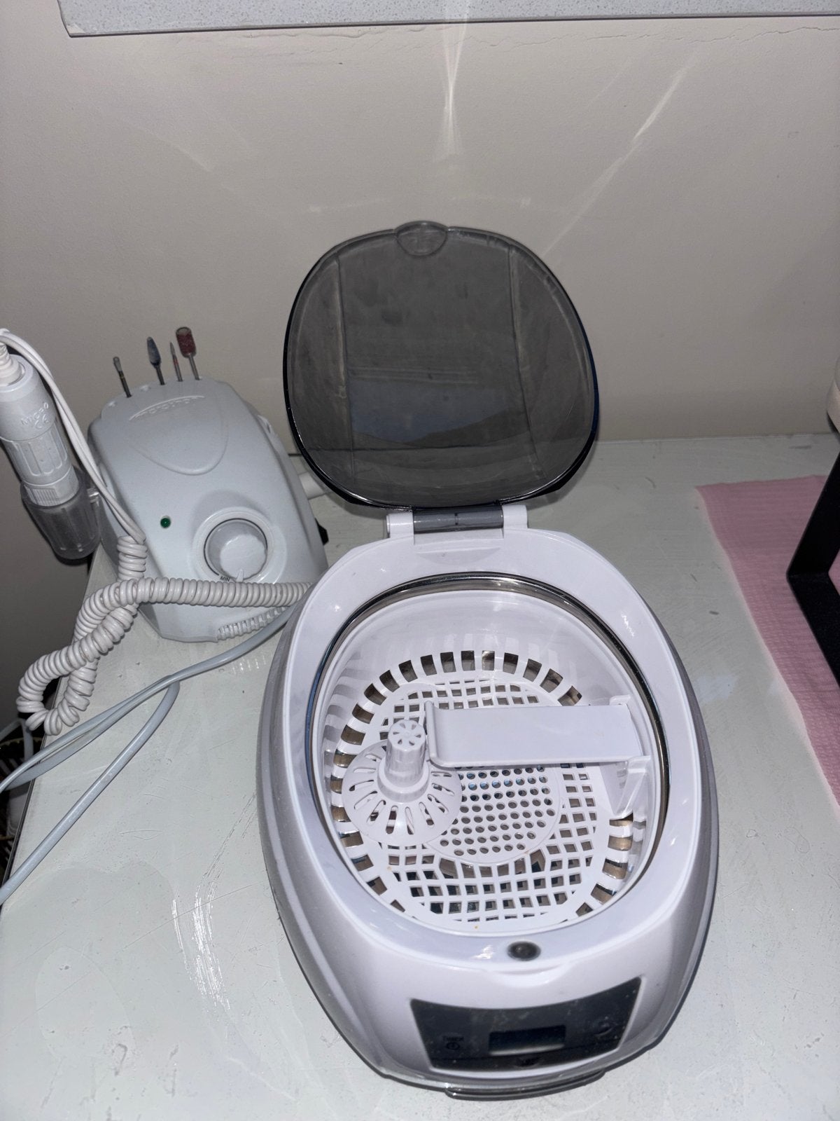 Professionele Ultrasone Reiniger voor Pedicure/Nagelsalon, Ophalen of Verzenden, Gebruikt, Reiniging