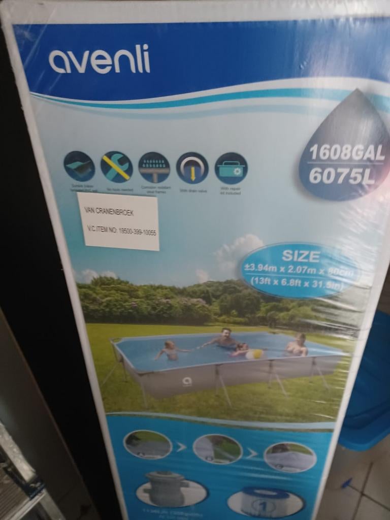 Avenli Opzetzwembad 3.94m x 2.07m x 80cm - Nieuw, Ophalen, 200 tot 300 cm, 80 tot 120 cm, Nieuw