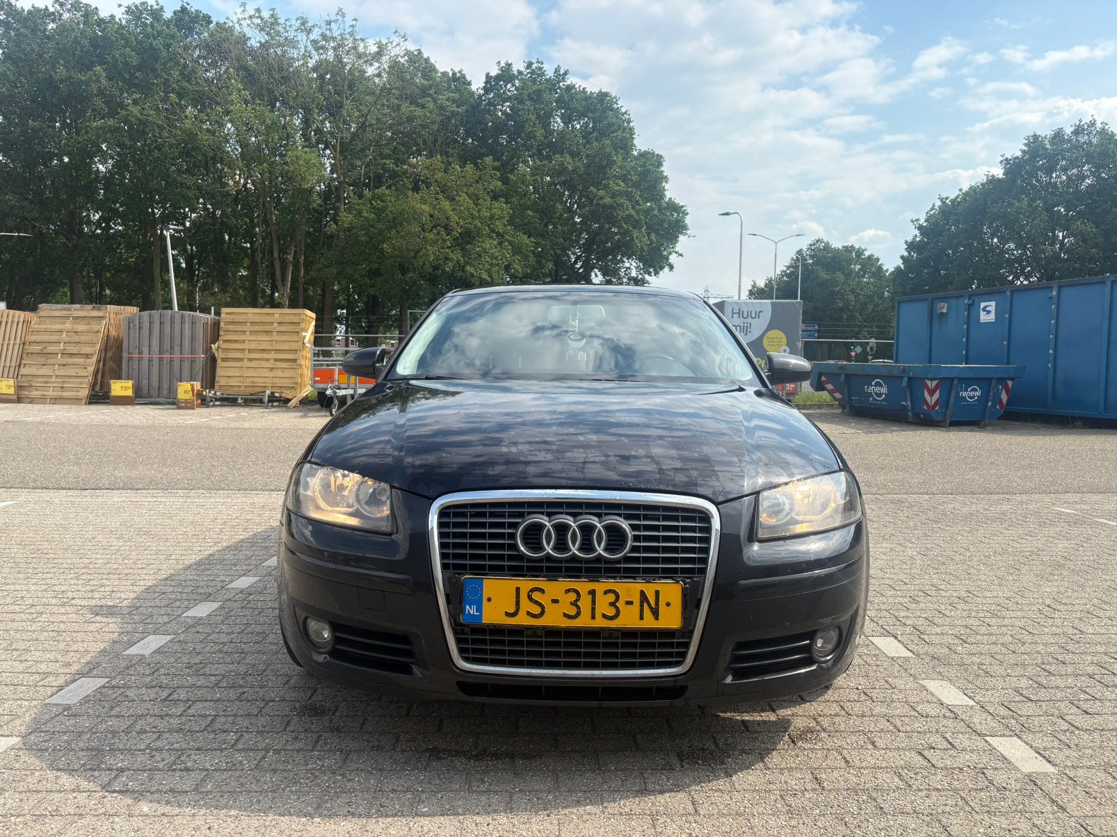 Audi A3 1.6 75KW 3D AUT 2005 Zwart, Auto's, Audi, 4 cilinders, Zwart, 1200 kg, Particulier