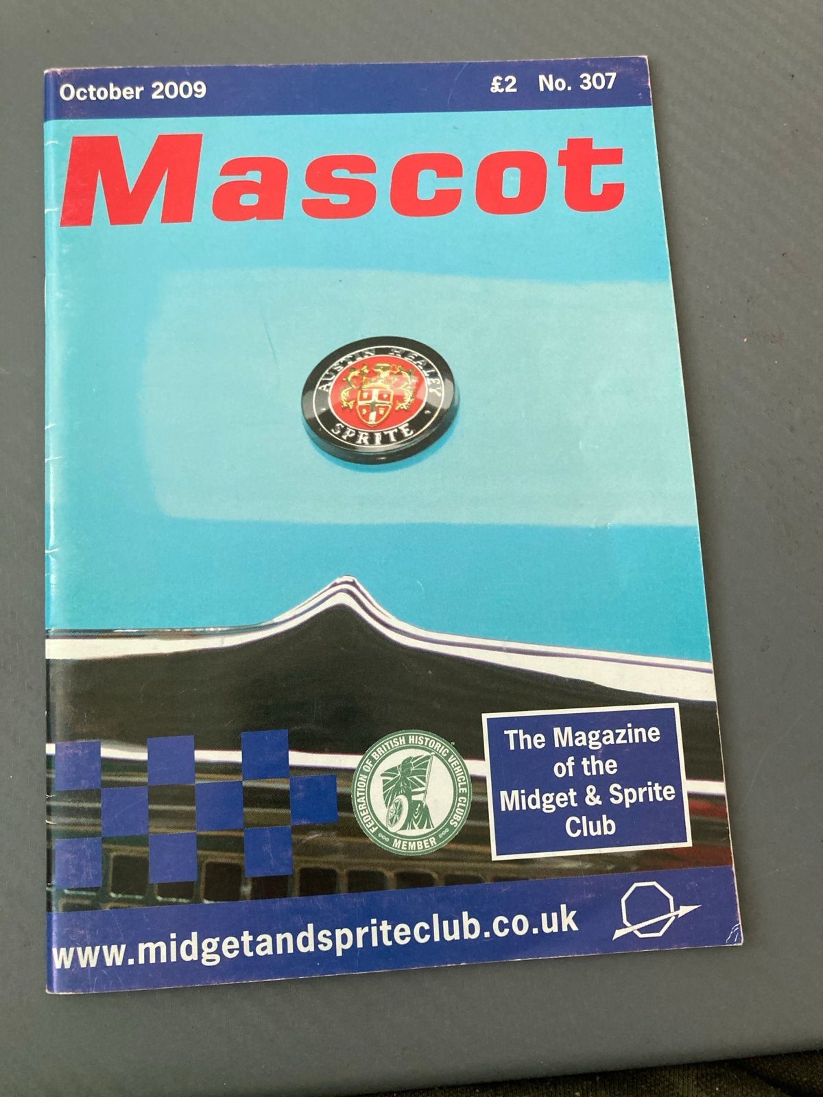 Mascot Magazine - Midget & Sprite Club - Oktober 2009, Ophalen of Verzenden, Gelezen, Overige typen