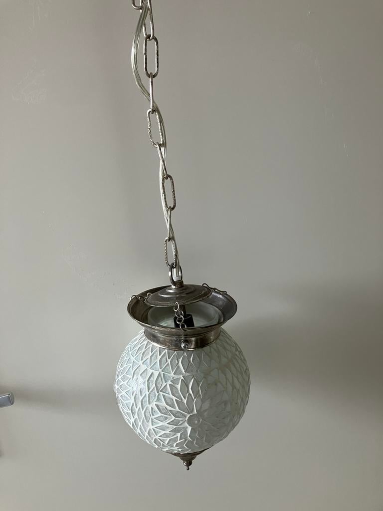 Mooie hanglamp met mozaiek gratis, Ophalen, Zo goed als nieuw, Minder dan 50 cm