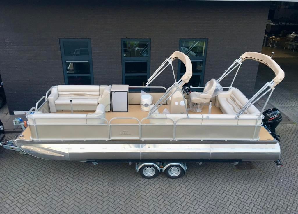 Pontonboot trailer te huur, Auto diversen, Aanhangwagen-onderdelen, Ophalen of Verzenden, Zo goed als nieuw