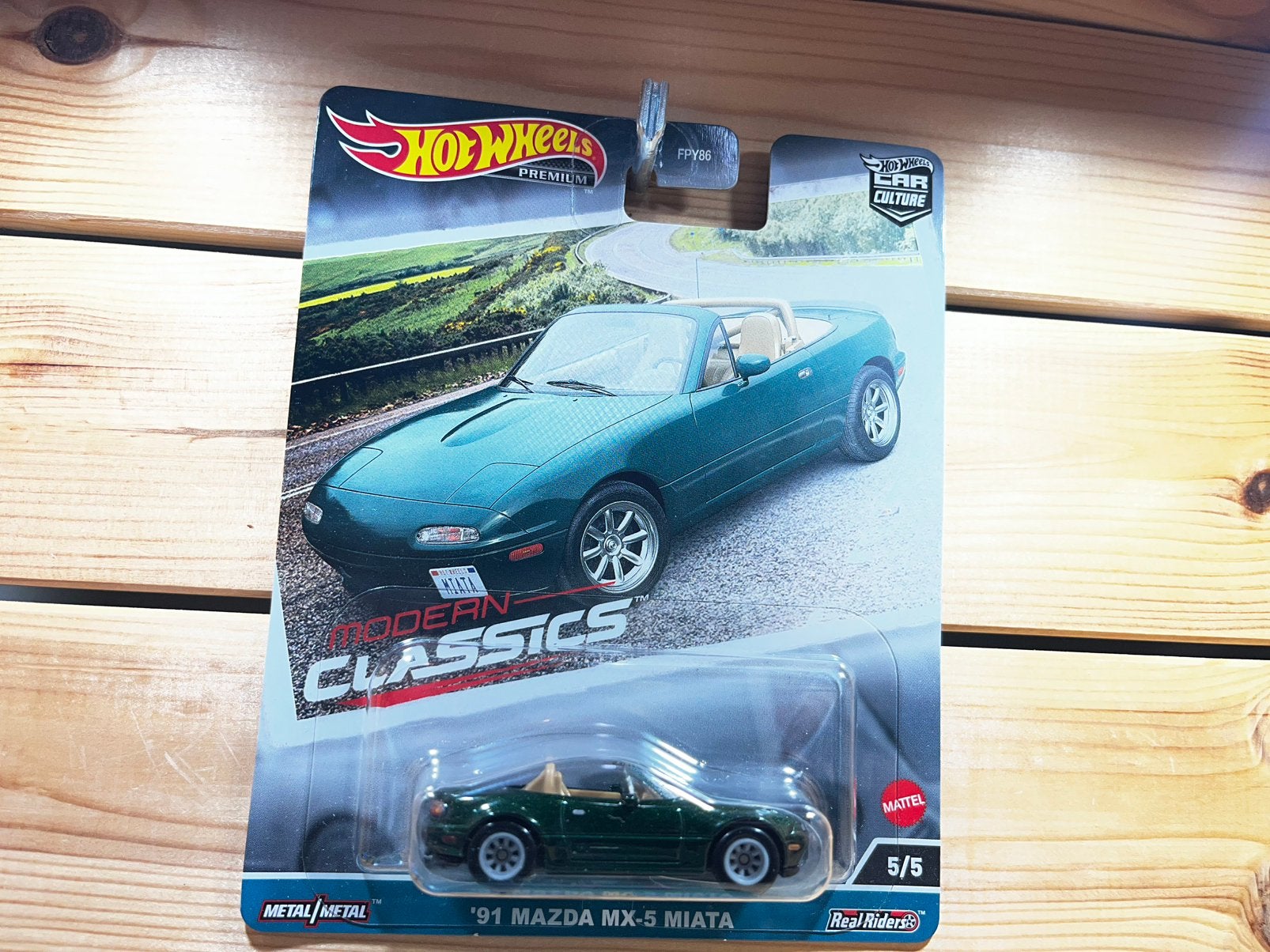 Mazda MX-5 Miata NA classic green hotwheels, Ophalen of Verzenden, Zo goed als nieuw, Auto