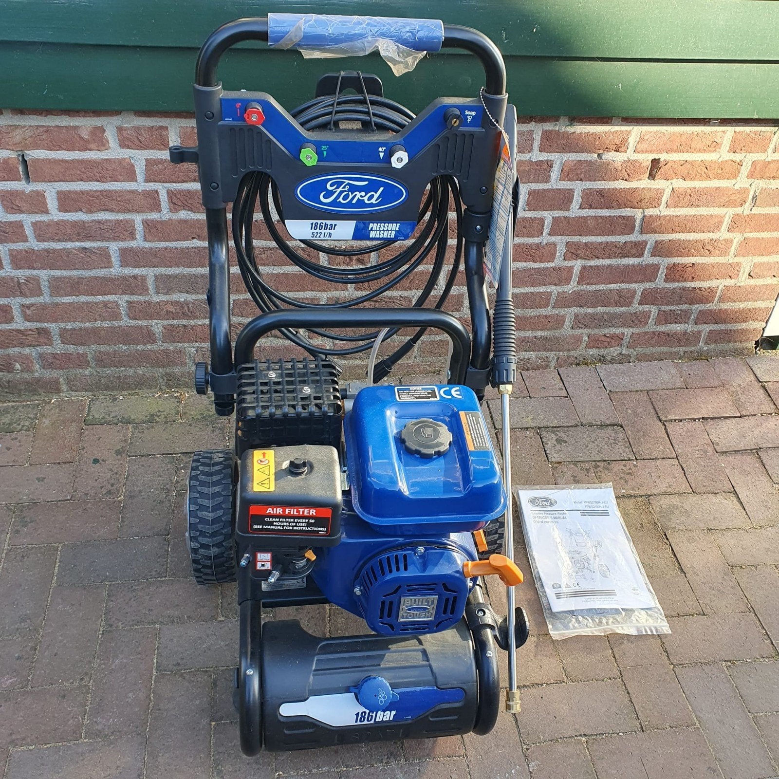Ford,benzinemotor,hogedrukreiniger,186 bar,hogedrukspuit, Tuin en Terras, Ophalen, Nieuw, Benzine, Ford