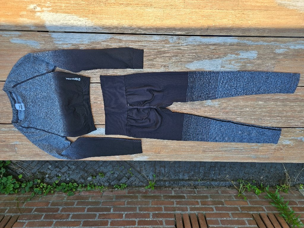 Gym fitness outfit maat s, Kleding | Dames, Verzenden, Zwart, Overige typen, Zo goed als nieuw