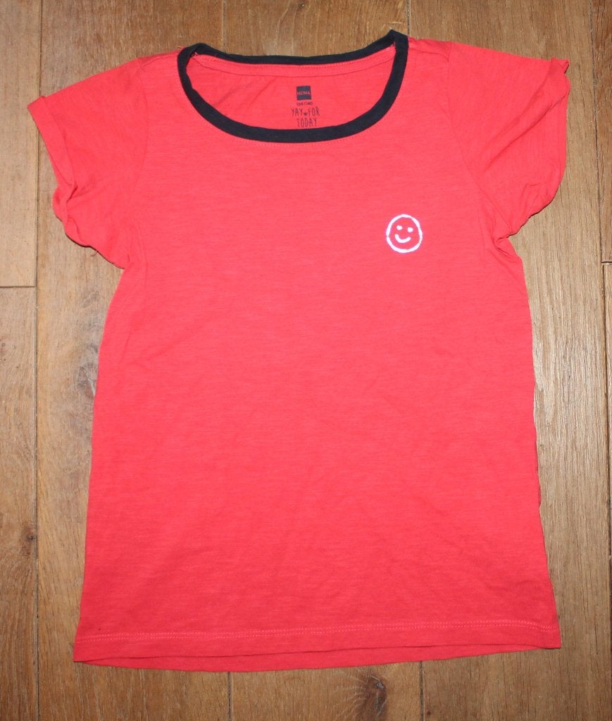 T-shirt van Hema 134/140, Kinderen en Baby's, Kinderkleding | Maat 134, Gebruikt, Meisje, Ophalen of Verzenden, Shirt of Longsleeve