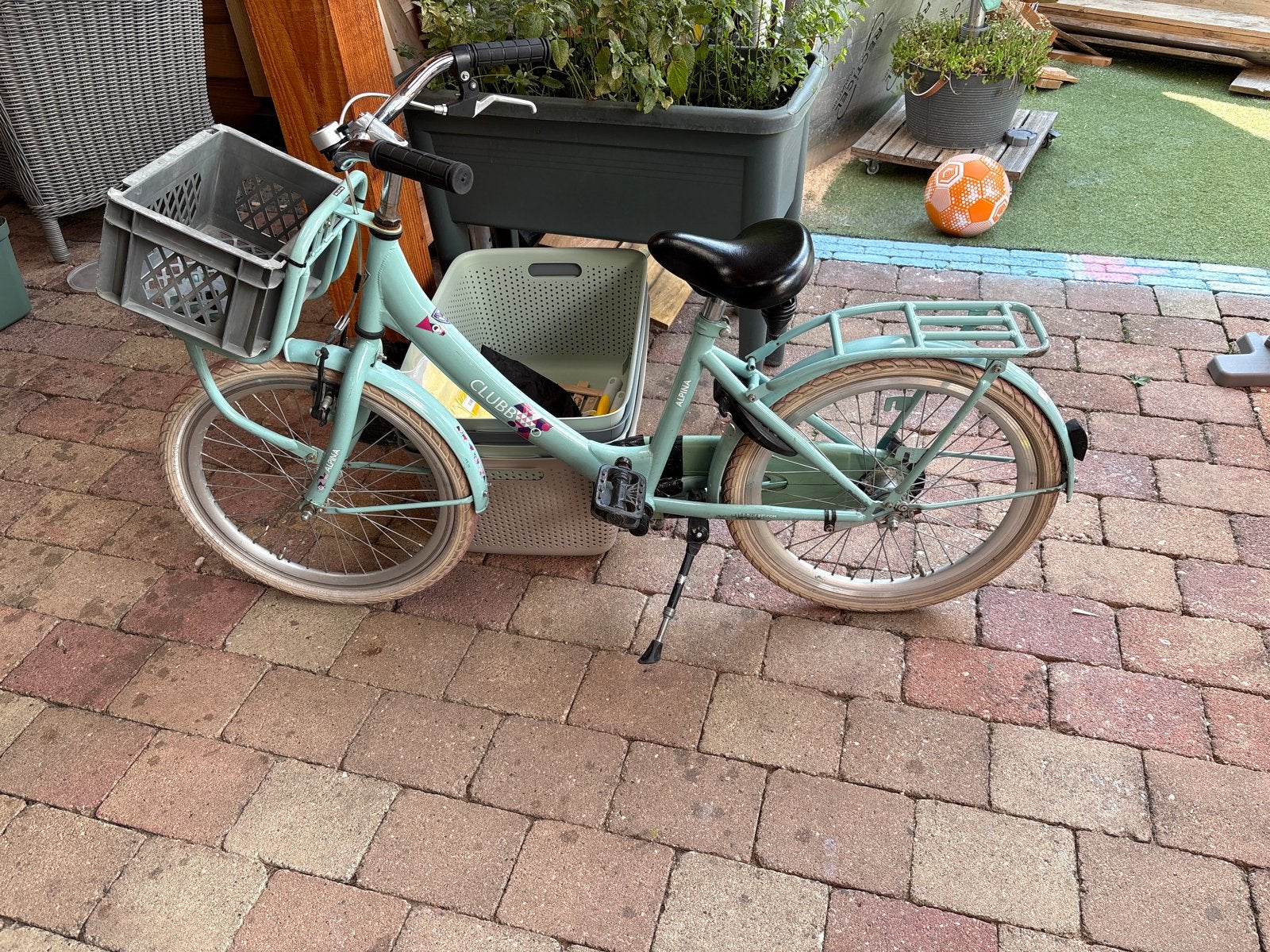 20 inch fiets met gebruikssporen en slot, Ophalen, Gebruikt, 20 inch of meer