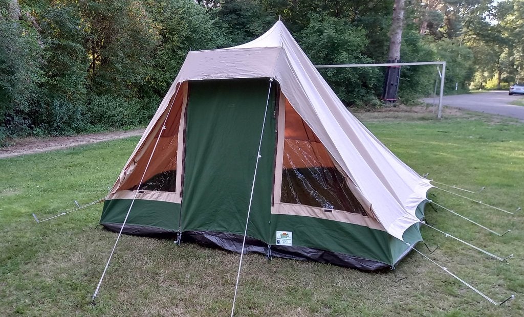 ESVO 4P Pyramidetent PYR 4 STANDAARD E., Caravans en Kamperen, Ophalen, Gebruikt, Tot en met 4