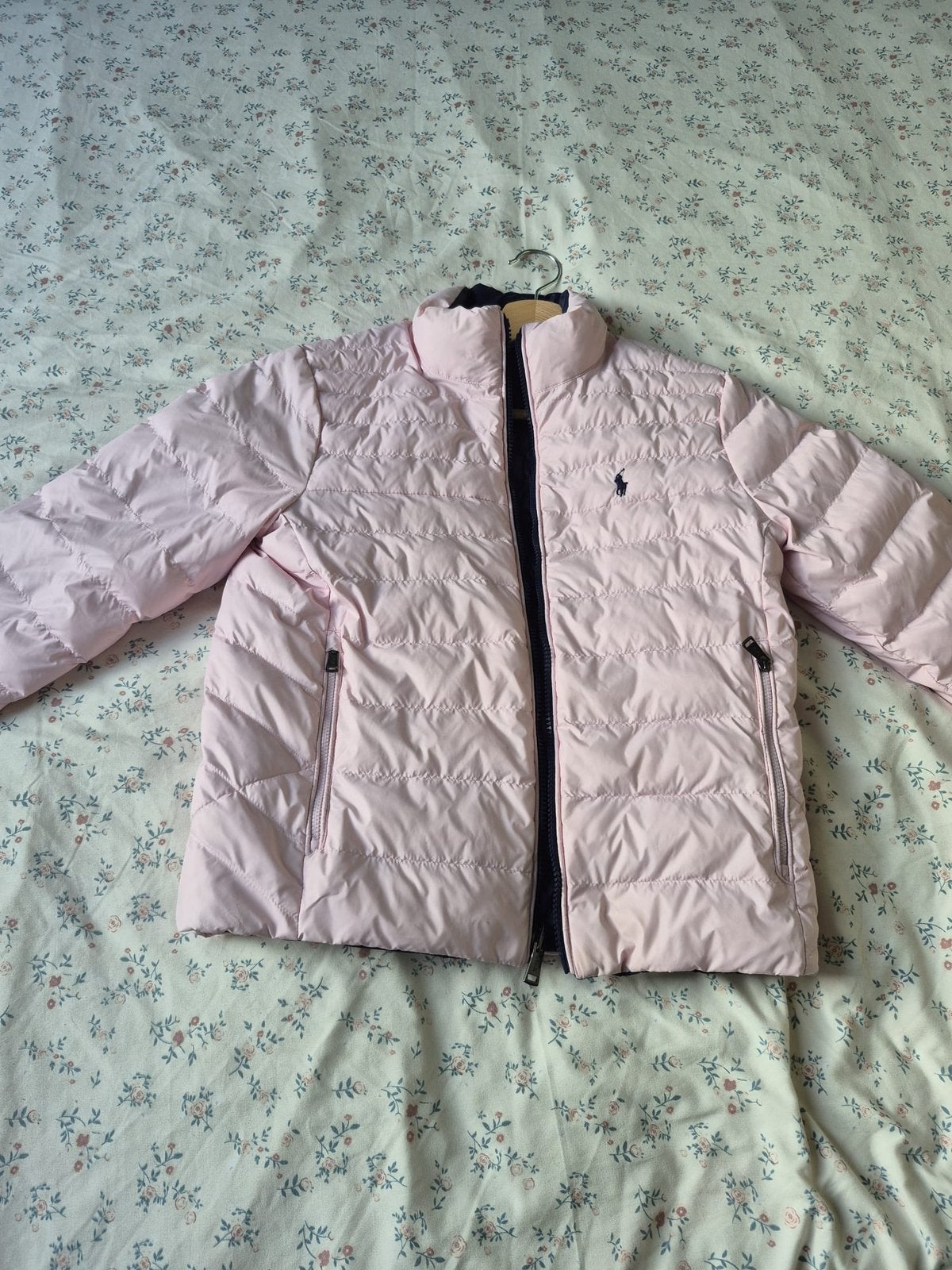 Ralph lauren  jas mt L 14-16 jaar, Ophalen, Zo goed als nieuw, Maat 34 (XS) of kleiner, Blauw