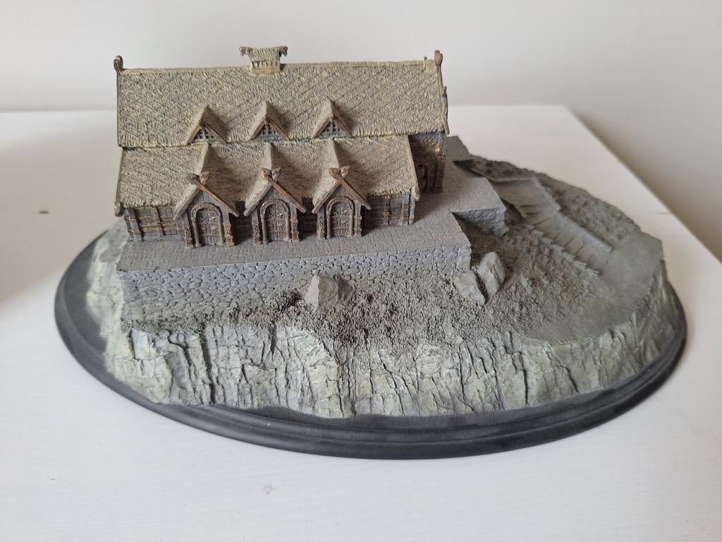 Weta Sideshow beeldje Edoras/Meduseld/Golden Hall, Verzamelen, Lord of the Rings, Zo goed als nieuw, Beeldje of Buste, Ophalen of Verzenden