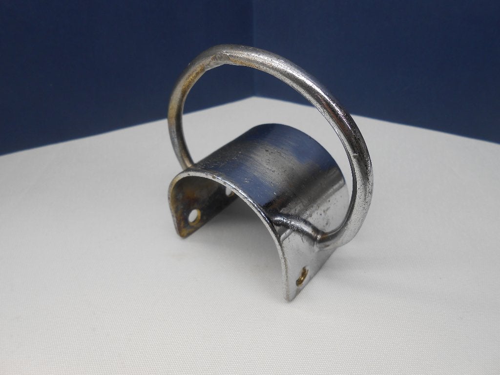 Giekbeslag, Grootschootbeslag, messing verchroomd, 48 mm, Ophalen of Verzenden, Gebruikt, Overige typen