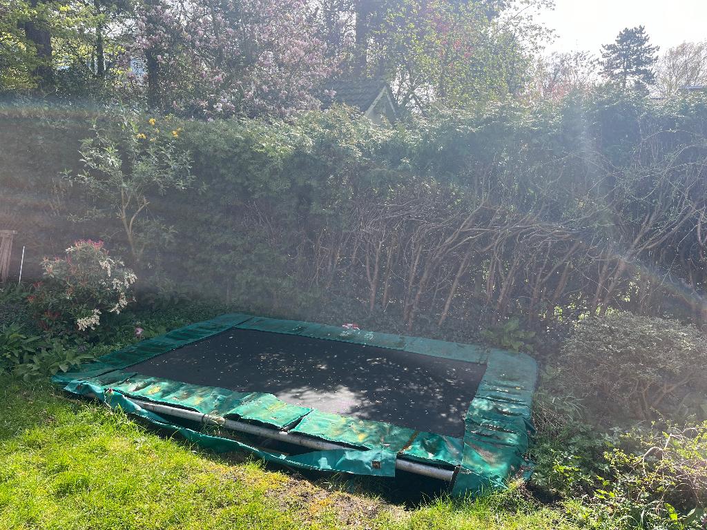 Gratis BERG trampoline 220x320, Ophalen, Gebruikt