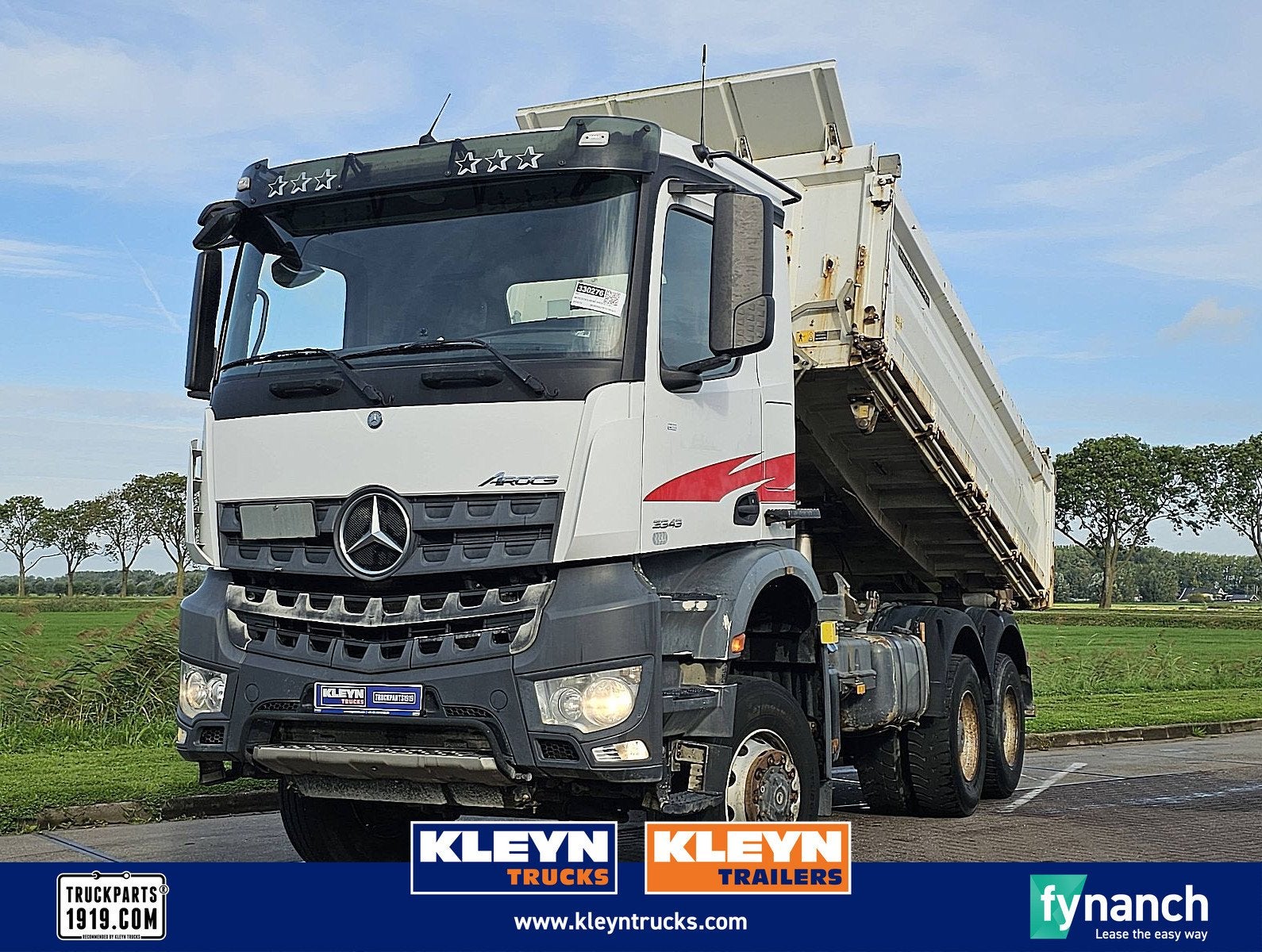 MERCEDES-BENZ AROCS 3343 6x6, Automaat, Euro 6, Wit, Mercedes-Benz