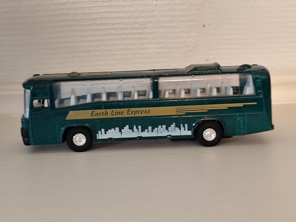 Earth Line Express Bus Speelgoedbus Groen, Kinderen en Baby's, Speelgoed | Speelgoedvoertuigen, Ophalen of Verzenden