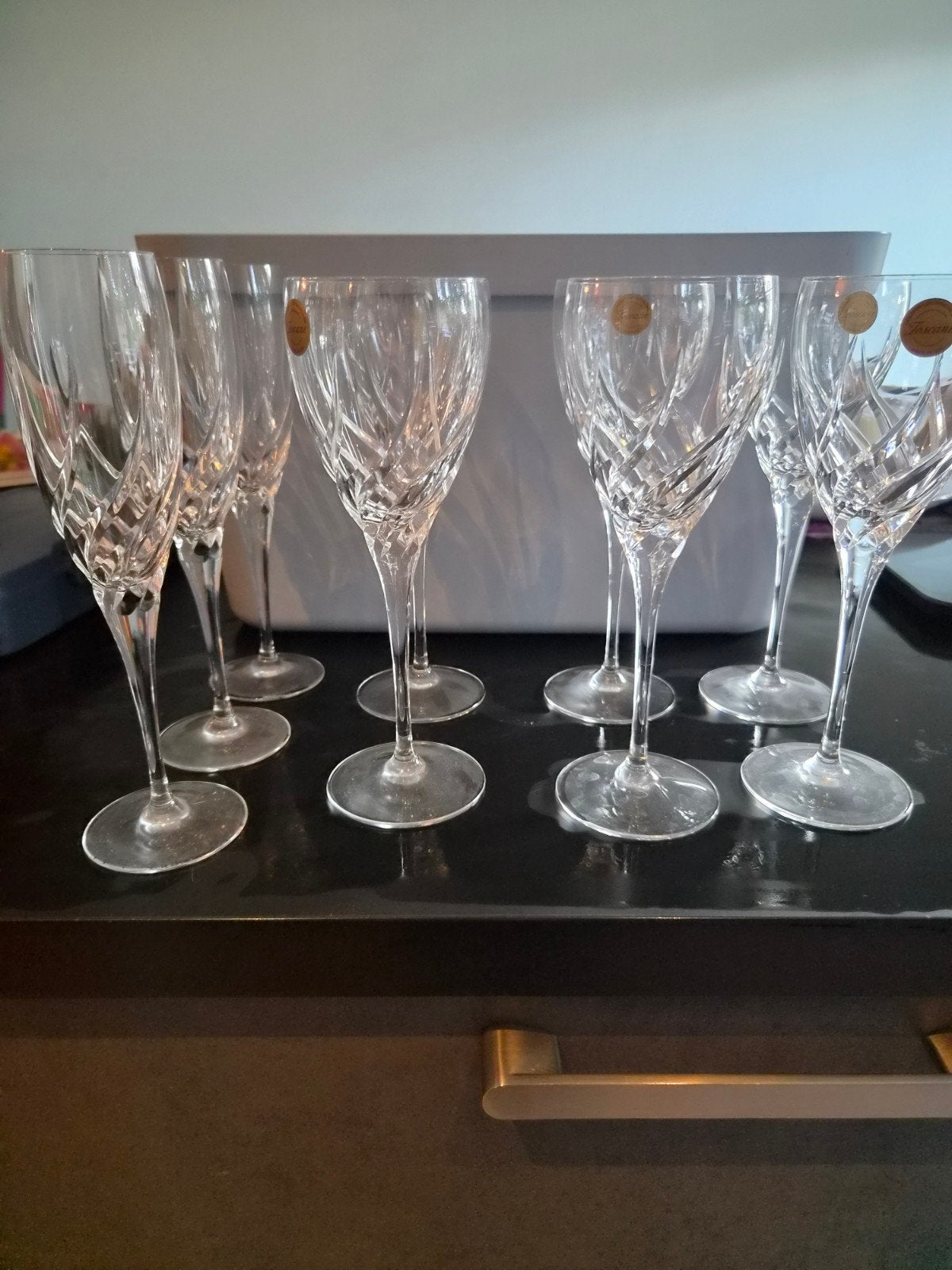 Luxe Toscane Loodkristal Wijnglazen Set - 8 Stuks, Ophalen