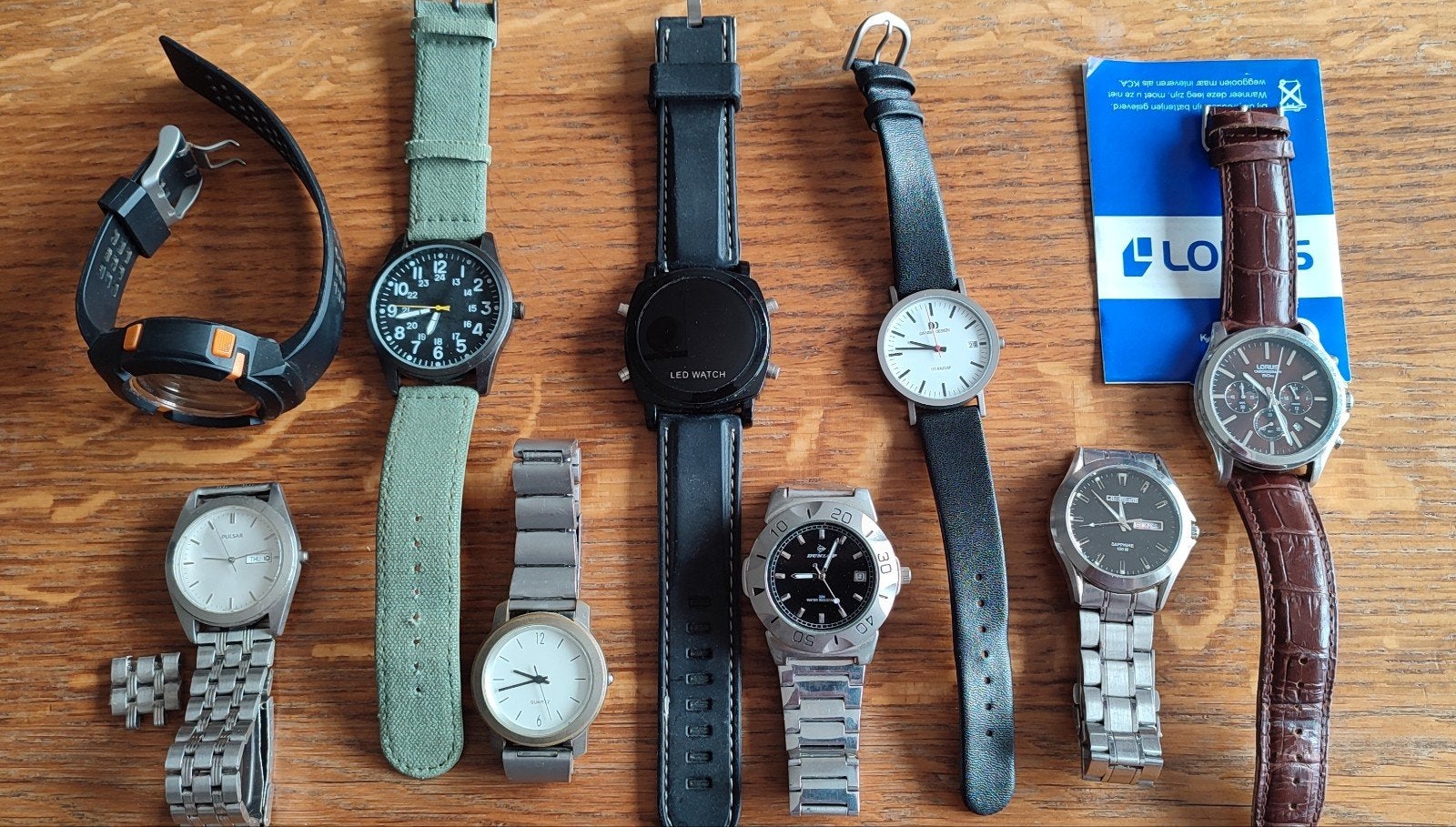 Diverse horloges - niet werkend, voor onderdelen of reparati, Sieraden, Tassen en Uiterlijk, Horloges | Heren, Overige merken
