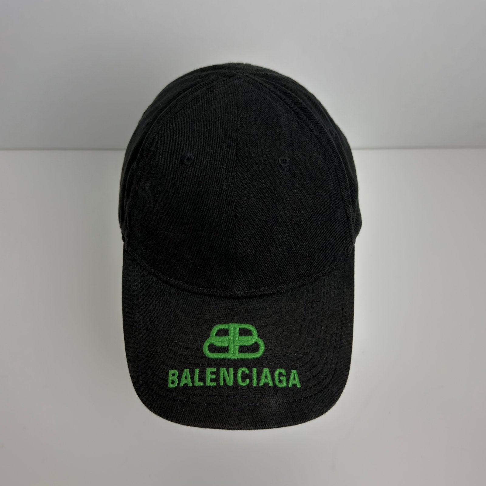 Balenciaga BB Interlock Baseball Cap Pet Zwart Black Maat L, Ophalen of Verzenden, Zo goed als nieuw, 58 of 59 cm (L, 7¼ of ⅜ inch)