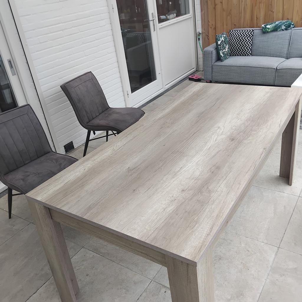 Houten tafel, Ophalen, 50 tot 100 cm, Zo goed als nieuw, 150 tot 200 cm
