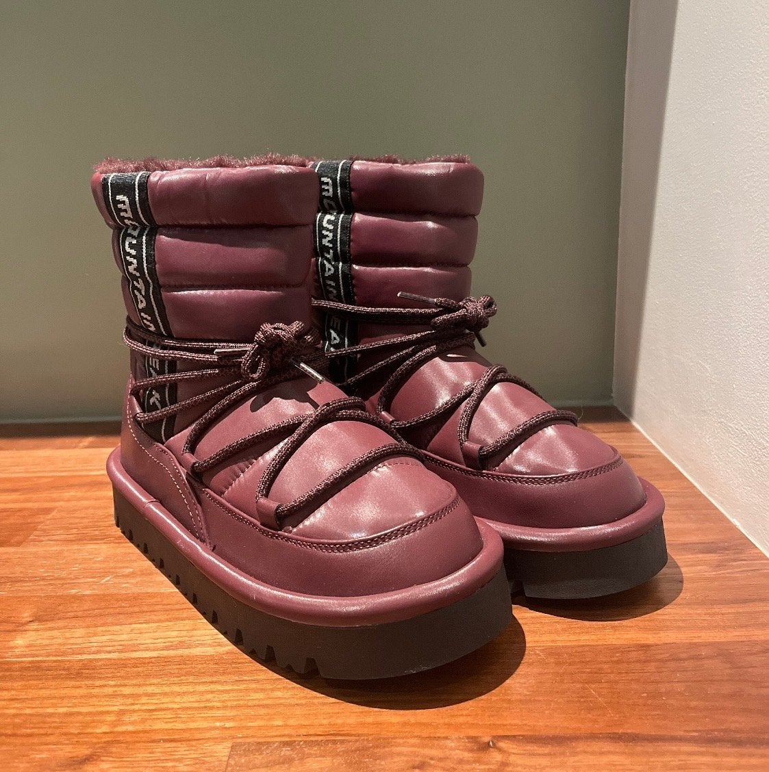 Mountain Peak Snowboots - Trendy burgundy Wijnrood, Kleding | Dames, Ophalen of Verzenden, Nieuw, Rood, Snowboots