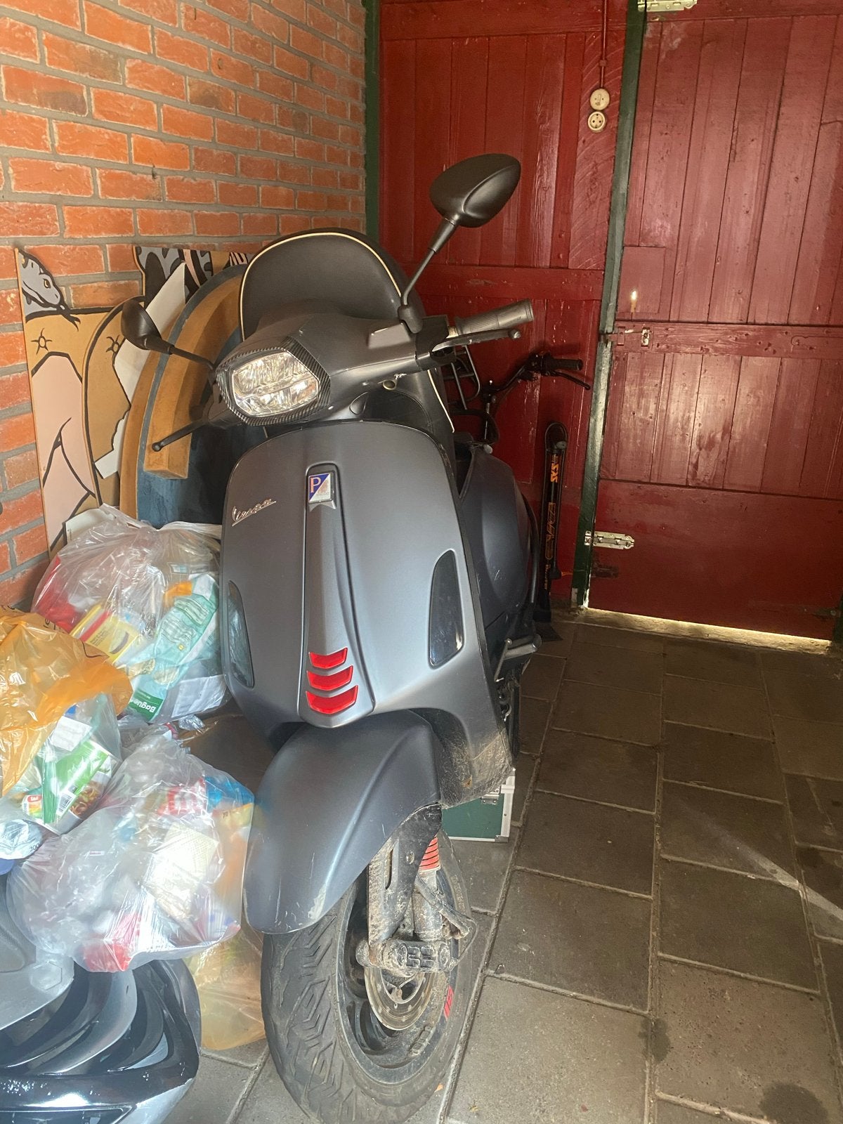 Vespa Sprint frame - Matgrijs, 2007, Fietsen en Brommers, Scooters | Vespa, Ophalen of Verzenden, Gebruikt, Benzine, Overige modellen