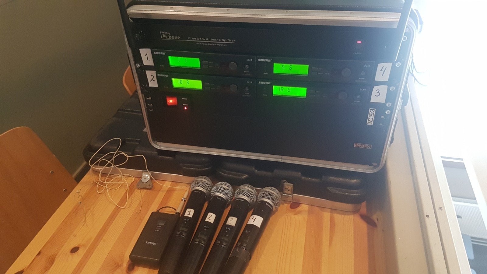 Shure SLX Microfoonset, Ophalen of Verzenden, Gebruikt, Zangmicrofoon, Draadloos