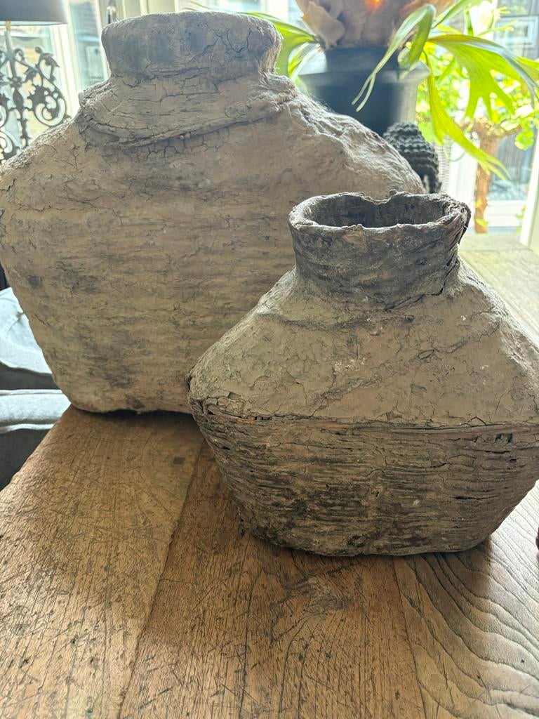 2 Prachtige Leemmanden in Nieuwstaat - Landelijke Decoratie, Huis en Inrichting, Ophalen of Verzenden, Zo goed als nieuw, Rechthoekig