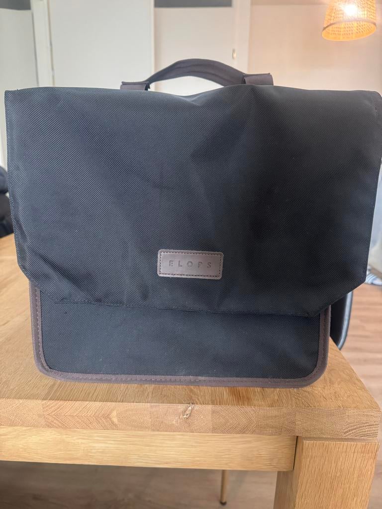 Elops dubbele fietstas 500 2 x 20 l zwart, Ophalen, Gebruikt