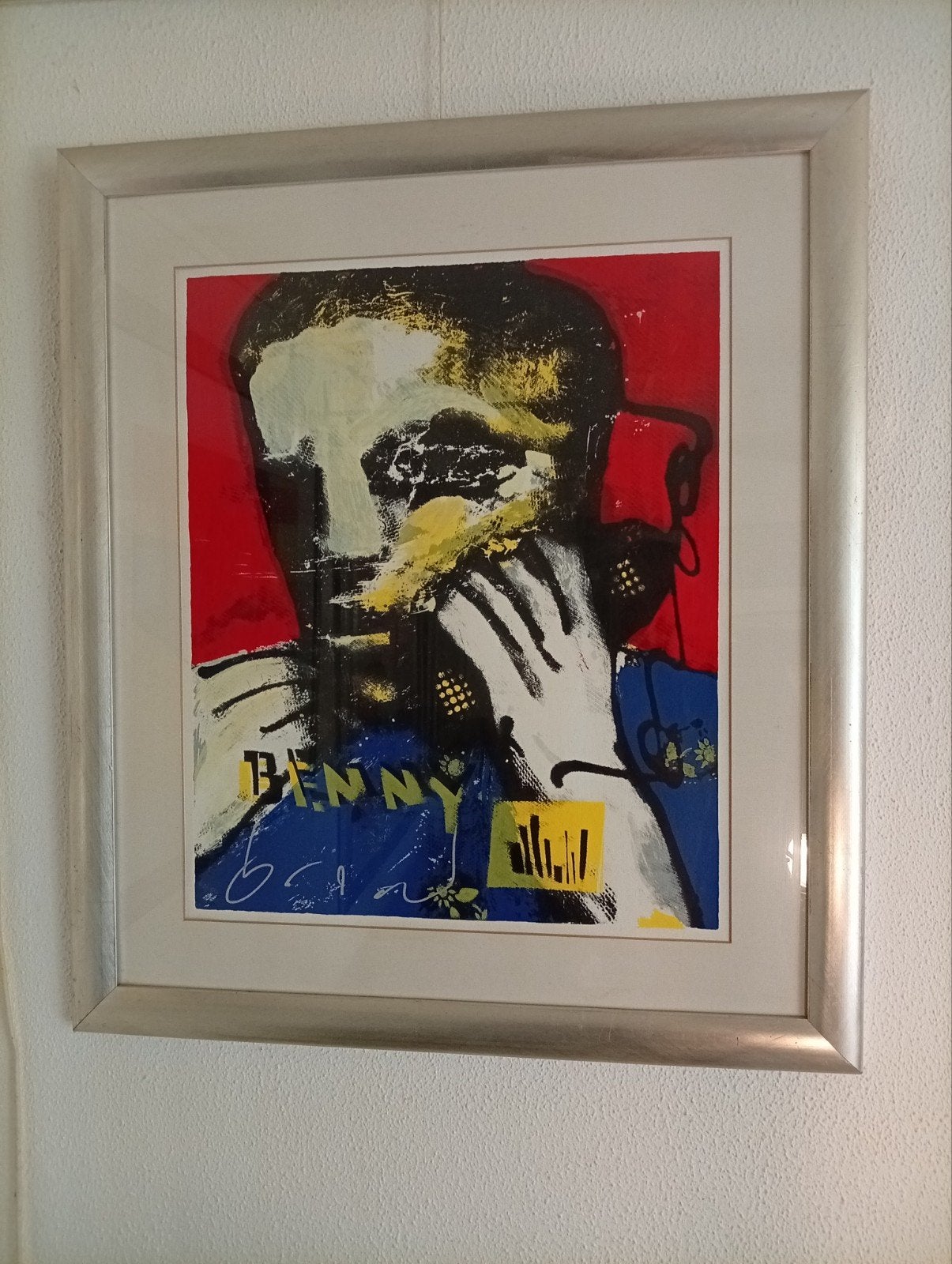 Herman Brood - Benny (Zeefdruk), Antiek en Kunst, Kunst | Litho's en Zeefdrukken, Ingelijst, Ophalen of Verzenden, Portret en Figuren