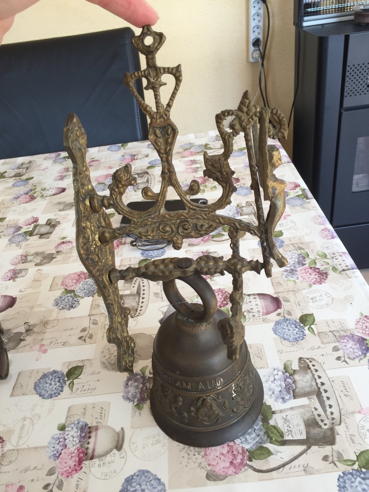 Bell/ koper Bell / trekbel/ kloosterbell, Antiek en Kunst, Antiek | Koper en Brons, Ophalen
