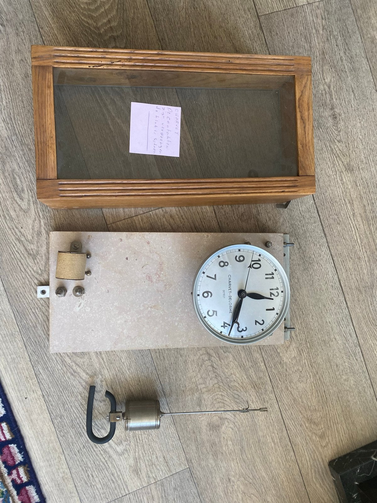 Chavet-Delorme Detect Moederklok Elektrisch 1925, Antiek en Kunst, Antiek | Klokken, Ophalen