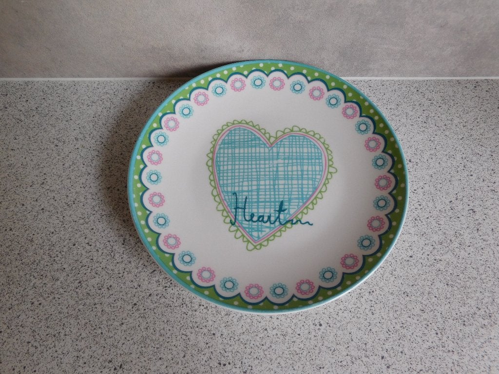 Bord 17,5 cm. Heart Lofjuuw, Overige merken, Ophalen of Verzenden, Zo goed als nieuw, Bord(en)
