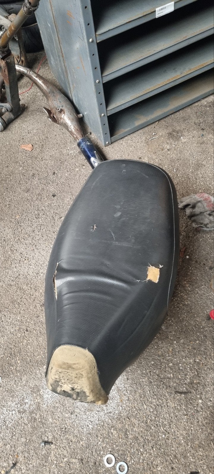 piaggio skr zadel en buddy, Ophalen, Gebruikt, Zadel, Piaggio