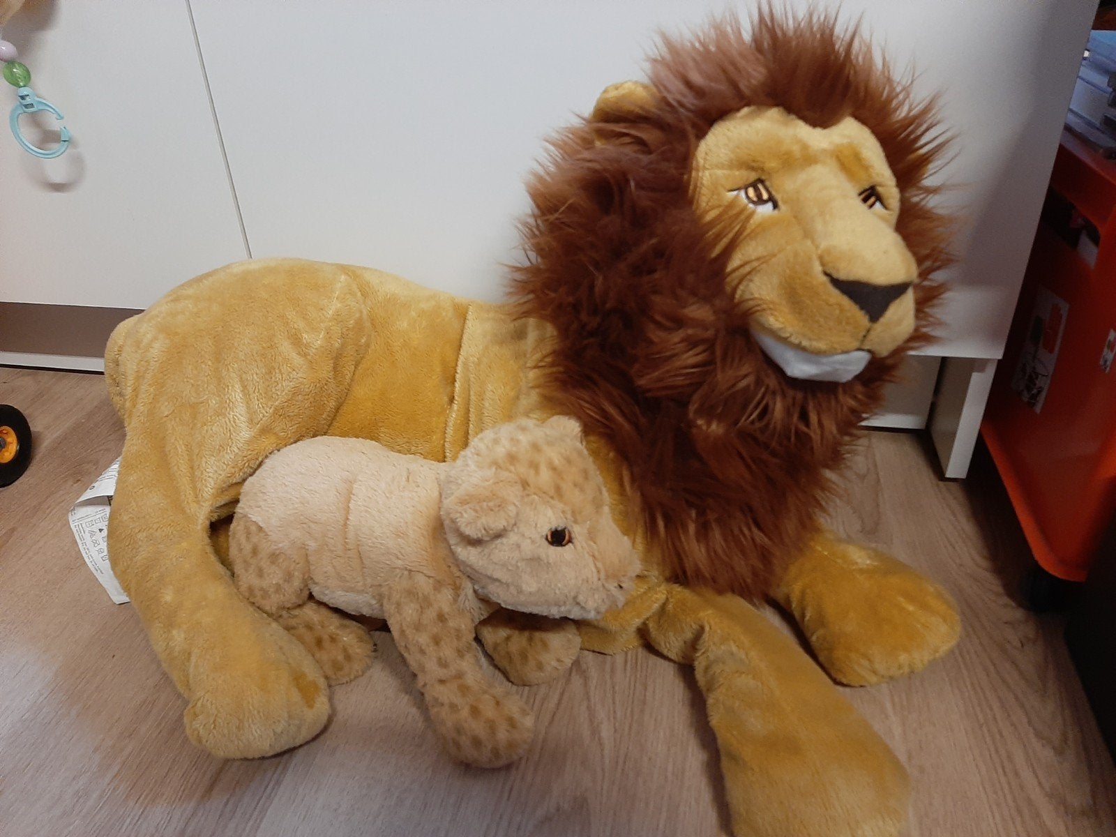 IKEA leeuw + welp knuffels, Ophalen of Verzenden