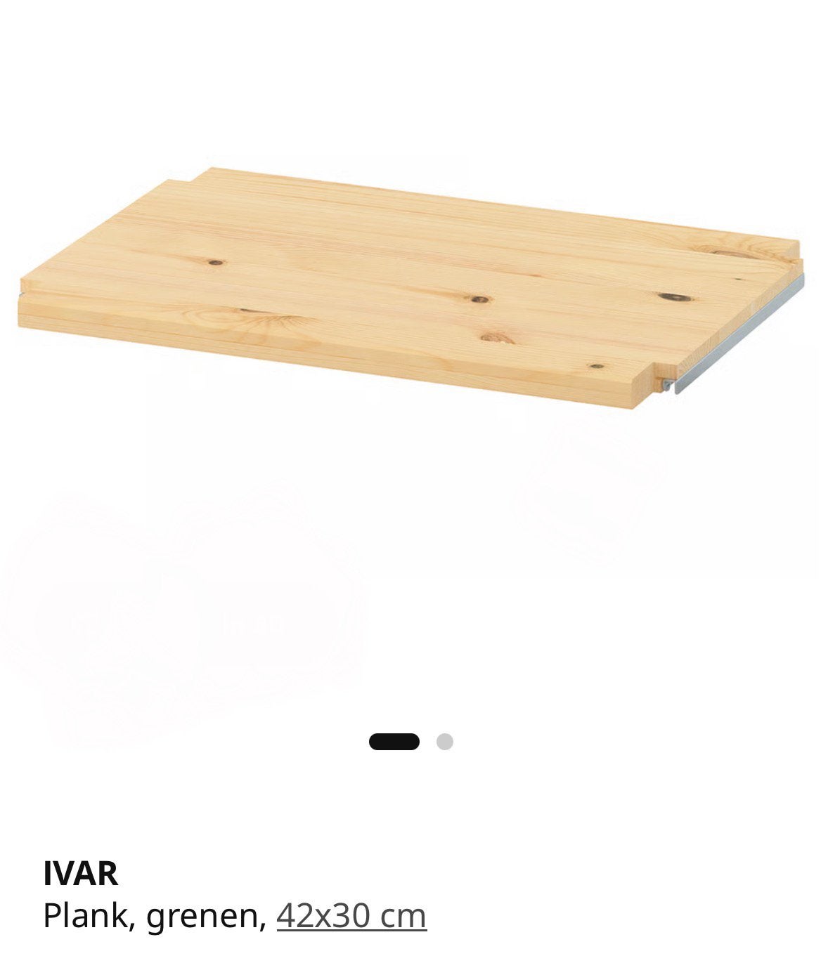 Ivar Ikea plank 42x30 zgan set van 3, Ophalen of Verzenden