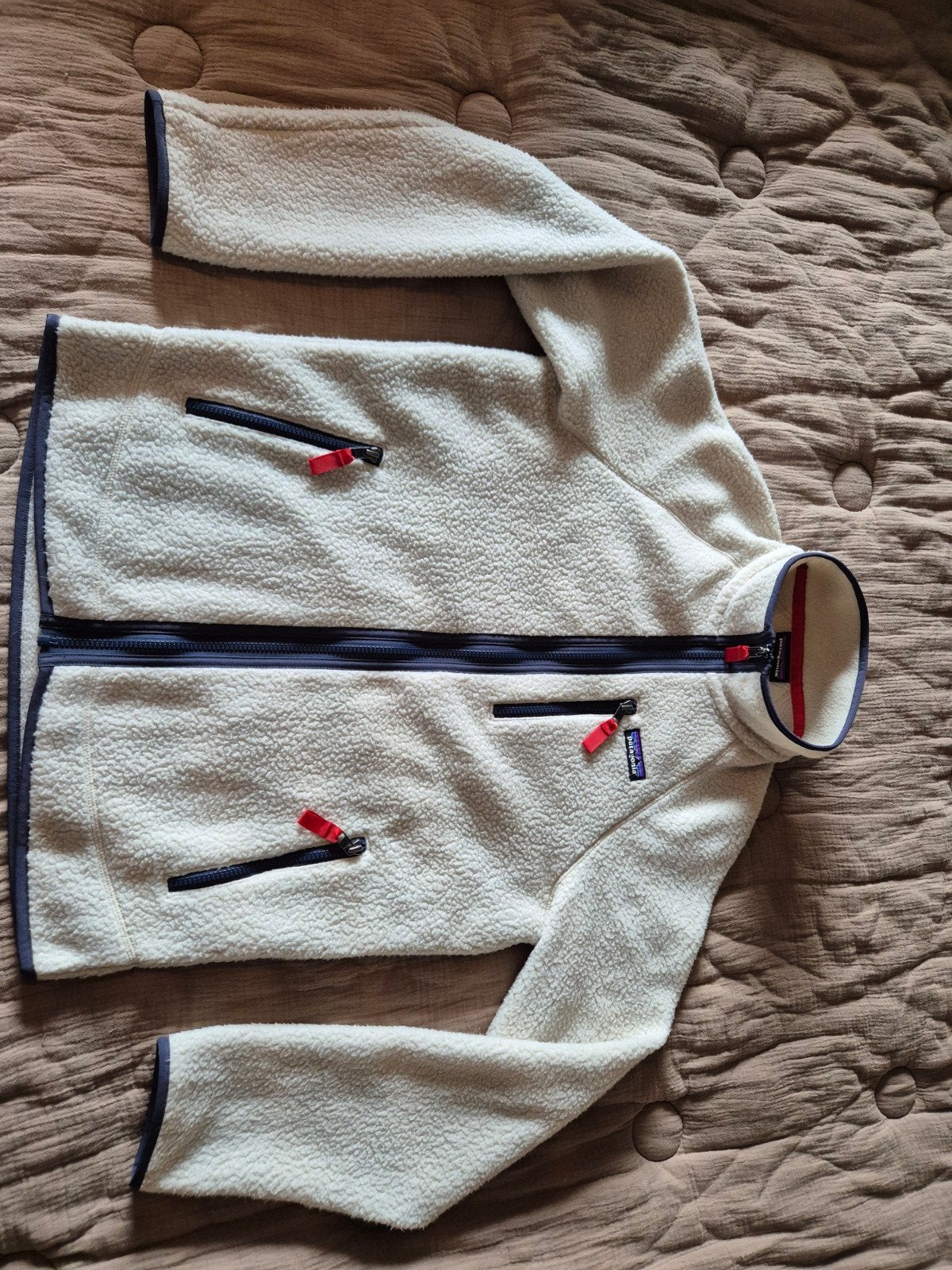 Patagonia Fleece Vest Maat M - Zo goed als nieuw, Maat 48/50 (M), Beige, Nieuw, Ophalen of Verzenden
