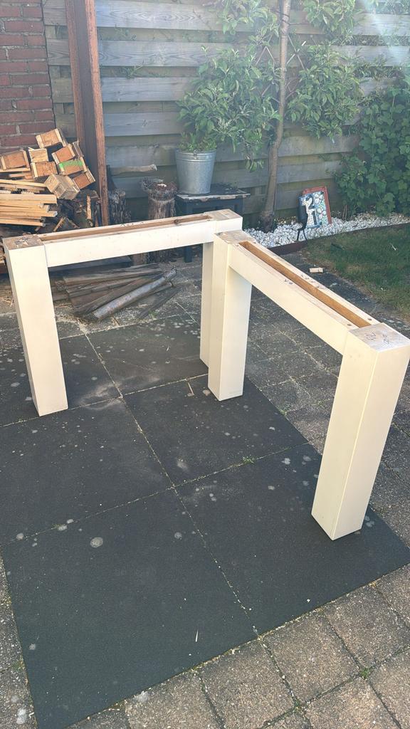 Massief eiken tafelpoten - 93x73cm, Huis en Inrichting, Ophalen, Tafelpoot, 50 tot 100 cm, Eikenhout