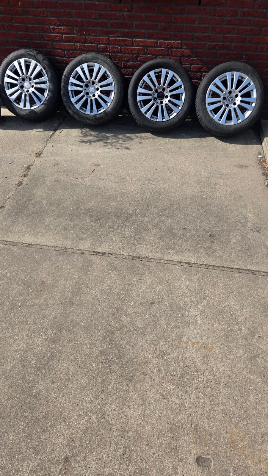 Mercedes velgen met banden met goeie  profiel 16 inch, Gebruikt, 16 inch, Banden en Velgen, 205 mm