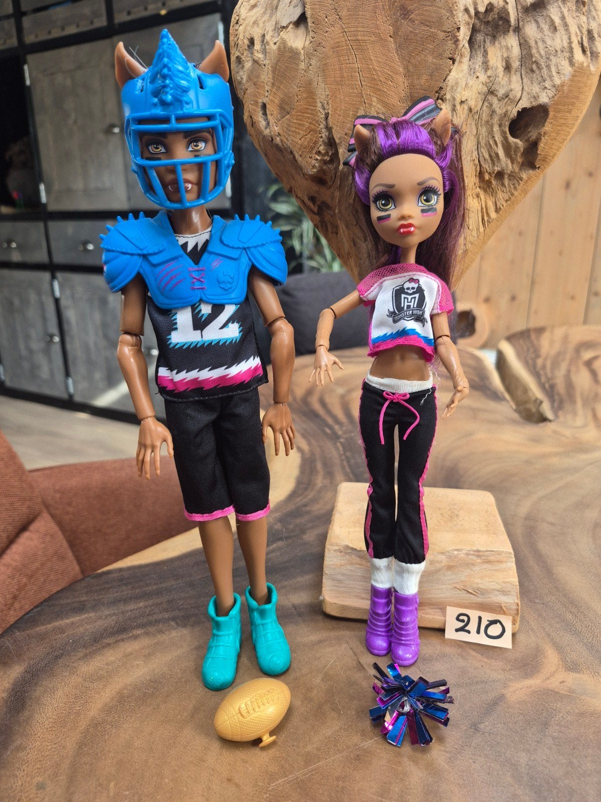 Monster High poppen - Clawd Wolf & Clawdeen Wolf, Ophalen of Verzenden, Zo goed als nieuw, Overige typen