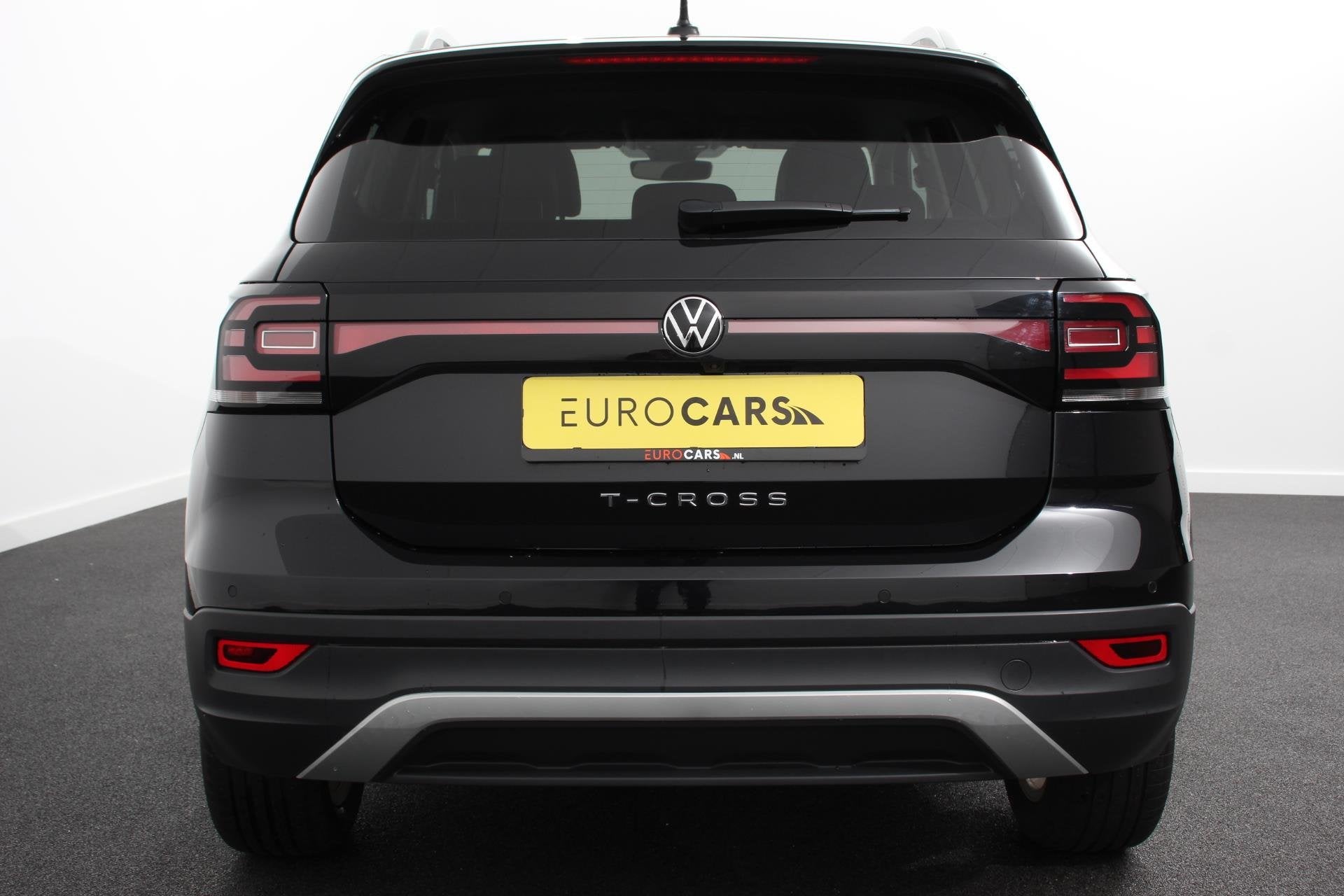 Volkswagen T-Cross 1.0 TSI Style DSG Navigatie Apple Carplay, Gebruikt, Zwart, Bedrijf, Grijs