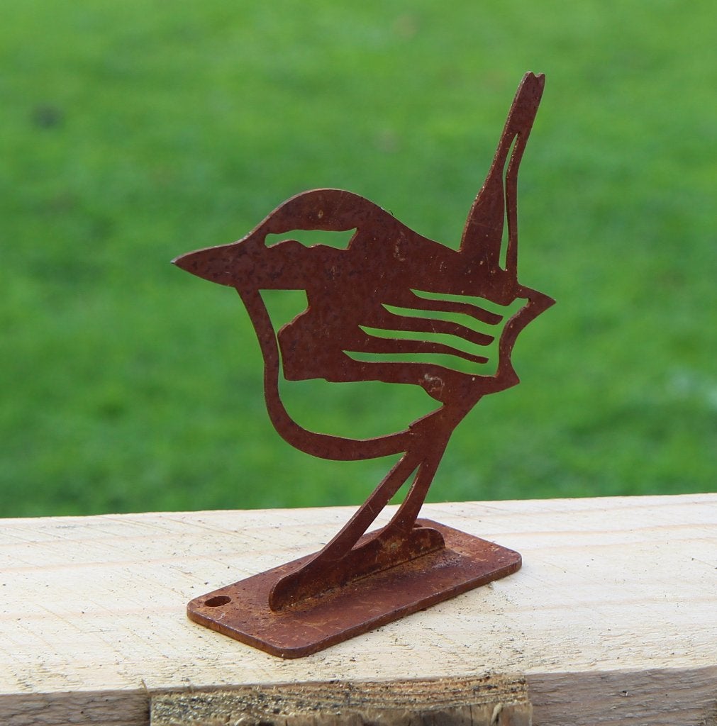 Metalen vogel winterkoning voor hek of schutting TT239, Euregioweg 225 Enschede, Info@esschertdesign.nl, Nieuw, Ophalen of Verzenden