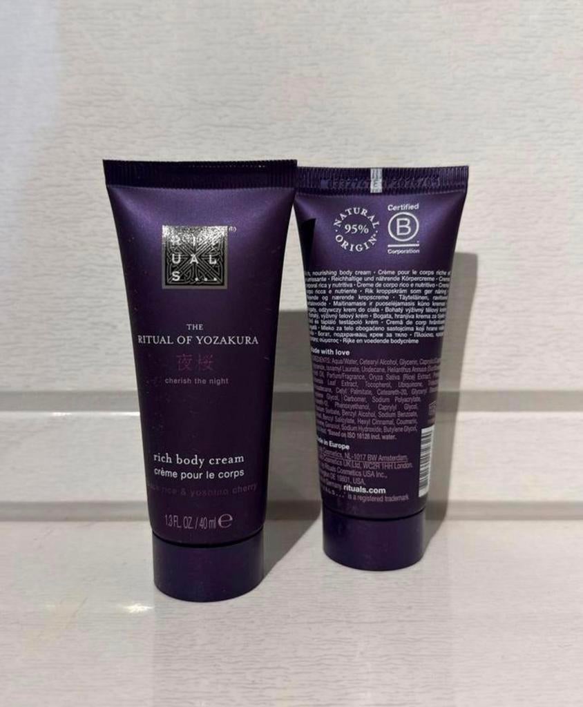 creme rituals yozakura, Sieraden, Tassen en Uiterlijk, Uiterlijk | Lichaamsverzorging, Ophalen of Verzenden, Nieuw, Bodylotion, Crème of Olie