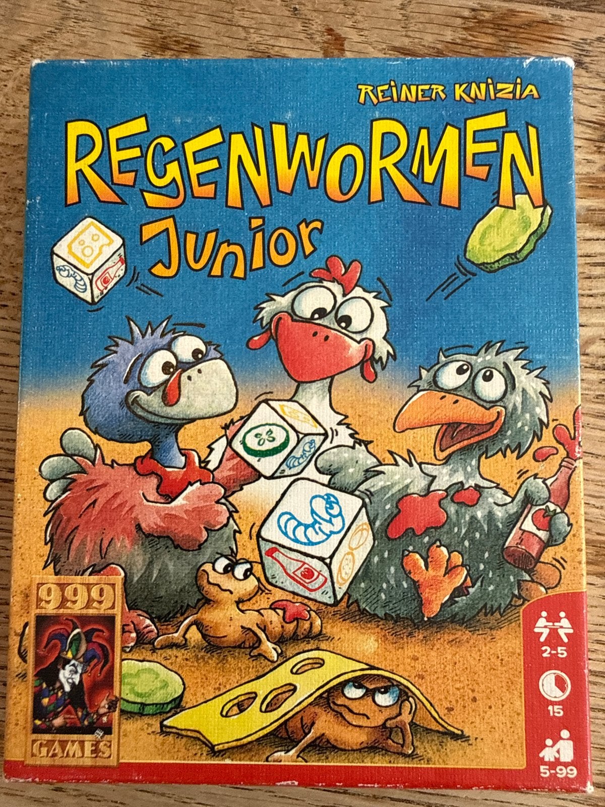 Regenwormen Junior - Leuk dobbelspel voor kinderen, Drie of vier spelers, Ophalen of Verzenden, Gebruikt