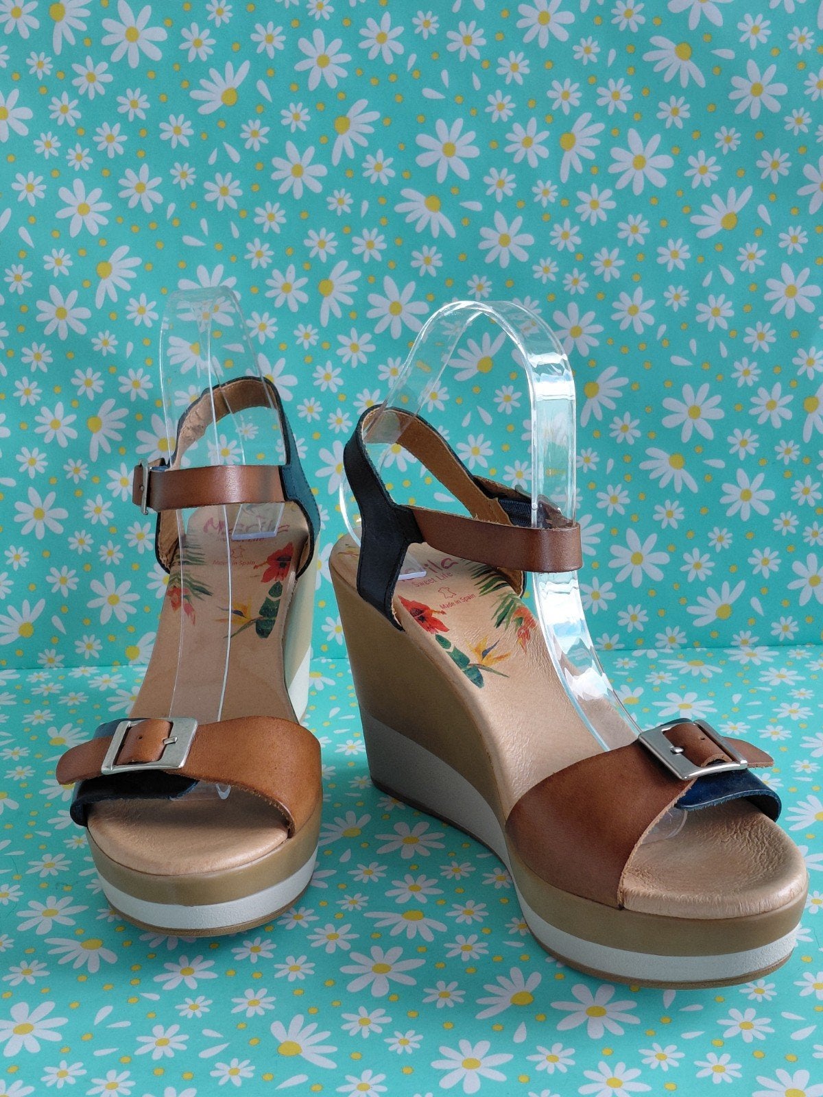 Leren Marila sandalen 40, Kleding | Dames, Overige kleuren, Zo goed als nieuw, Marila, Sandalen of Muiltjes