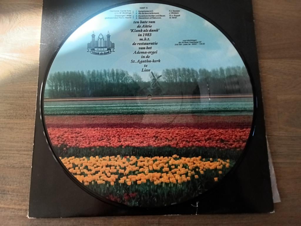 'Klank als dank' Picture lp uit 1983, Ophalen of Verzenden, Zo goed als nieuw, 12 inch