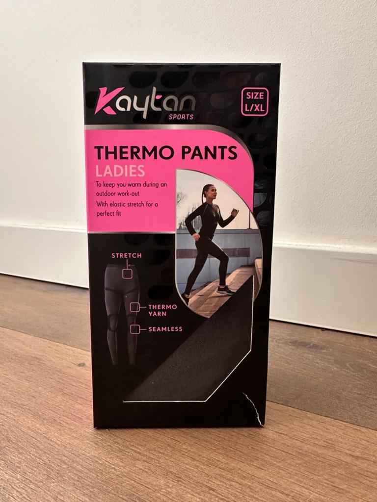 NIEUW! - Kaytan Sports thermolegging dames - Maat L/XL, Kleding | Dames, Zwart, Maat 42/44 (L), Nieuw, Ophalen of Verzenden