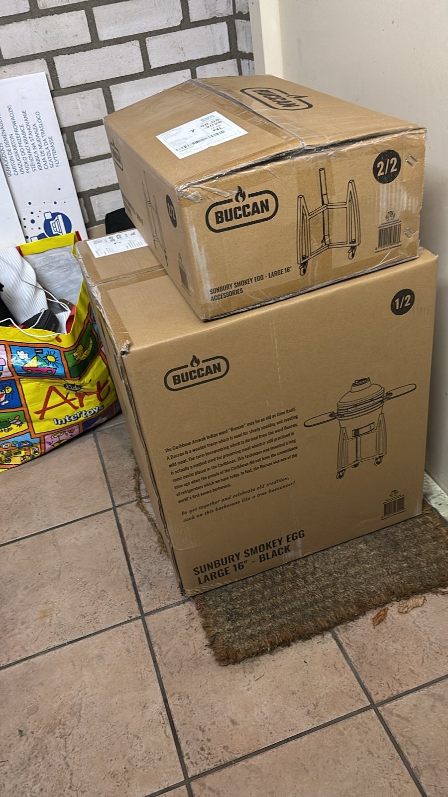 Nieuwe Buccan Kamado BBQ Sunbury Smokey Egg 16" Zwart, Tuin en Terras, Ophalen, Nieuw