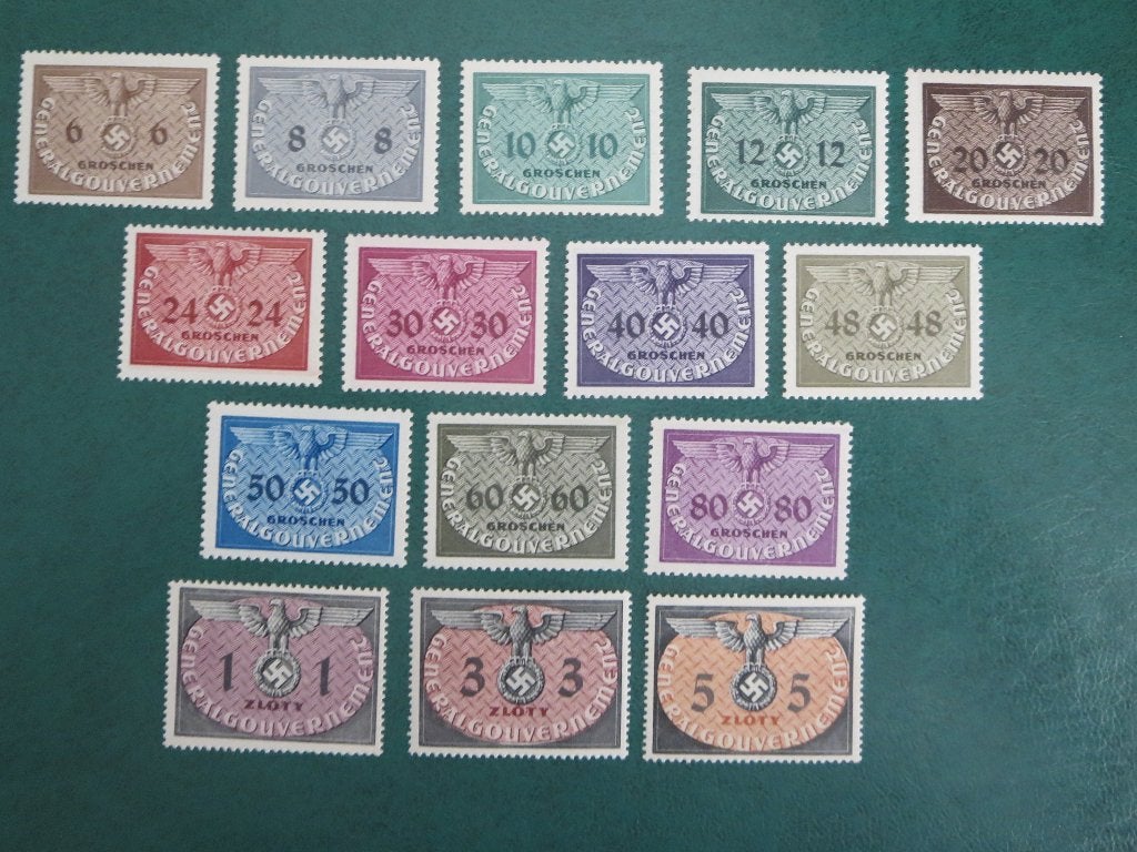 Duitse Rijk  Bezet Polen  1940  NR 1 - 15, Ophalen of Verzenden, Duitse Keizerrijk, Postfris